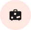 Valise avec étiquette, représentant un bagage enregistré Valise avec étiquette, représentant un bagage enregistré